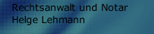 Rechtsanwalt Helge Lehmann