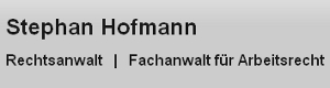 Rechtsanwalt Stephan Hofmann