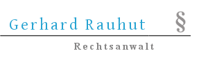 Rechtsanwalt Gerhard Rauhut