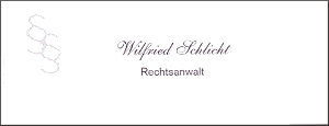 Rechtsanwalt Wilfried Schlicht